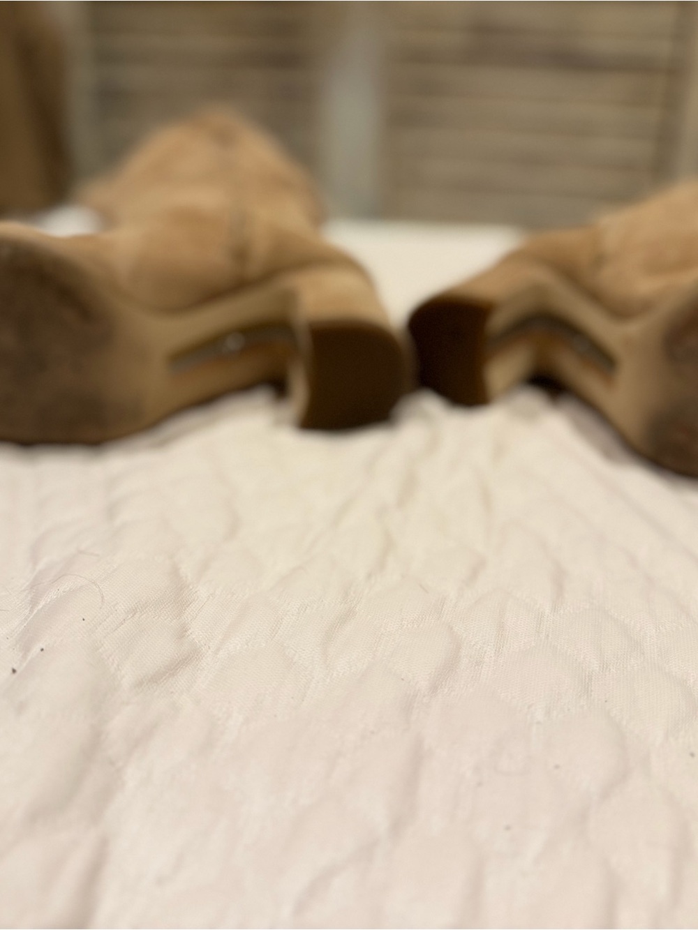 Sam Edelman Hai Suede Knee High Pointed Toe Boots in Tan 8 - Picture 3 of 5